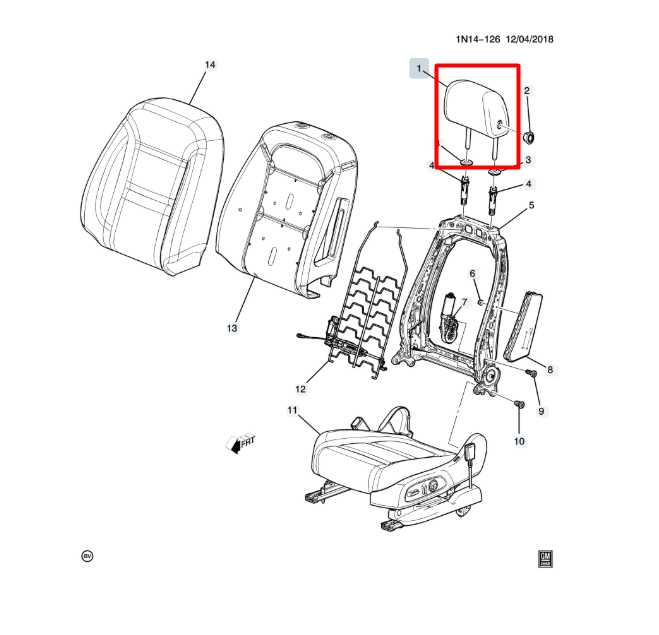 19-22 Chevrolet Blazer 2LT 2.0L FWD Front Left or Right Side Seat Headrest Cloth - Alshned Auto Parts