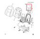 19-22 Chevrolet Blazer 2LT 2.0L FWD Front Left or Right Side Seat Headrest Cloth - Alshned Auto Parts