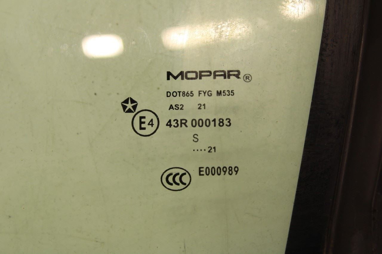 2011-23 Dodge Charger GT AWD Rear Left Door Quarter Window Glass w/ Run Channel - Alshned Auto Parts