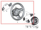 07-15 Mini Cooper 1.6L Steering Wheel Leather w/ Control Buttons 32-30-6-794-625 - Alshned Auto Parts