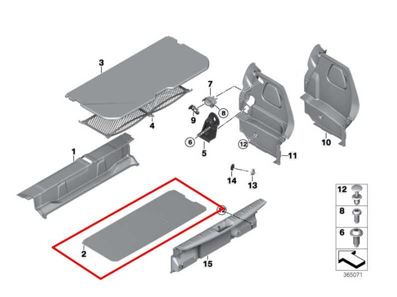 2014-24 Mini Hardtop Cooper Rear Trunk Cargo Floor Storage Trim Panel Cover Lid - Alshned Auto Parts