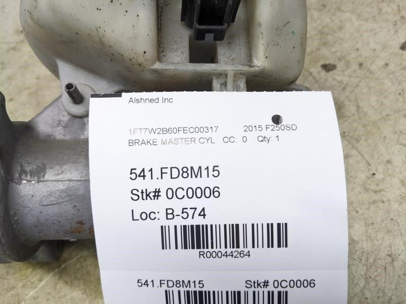 2013-2016 Ford F250SD 6.2L V8 Brake Master Cylinder DC3Z-2140-D OEM - Alshned Auto Parts