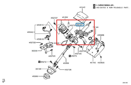18-24 Mitsubishi Eclipse Cross ES 1.5L AWD Steering Column Assembly 4401A366 OEM - Alshned Auto Parts