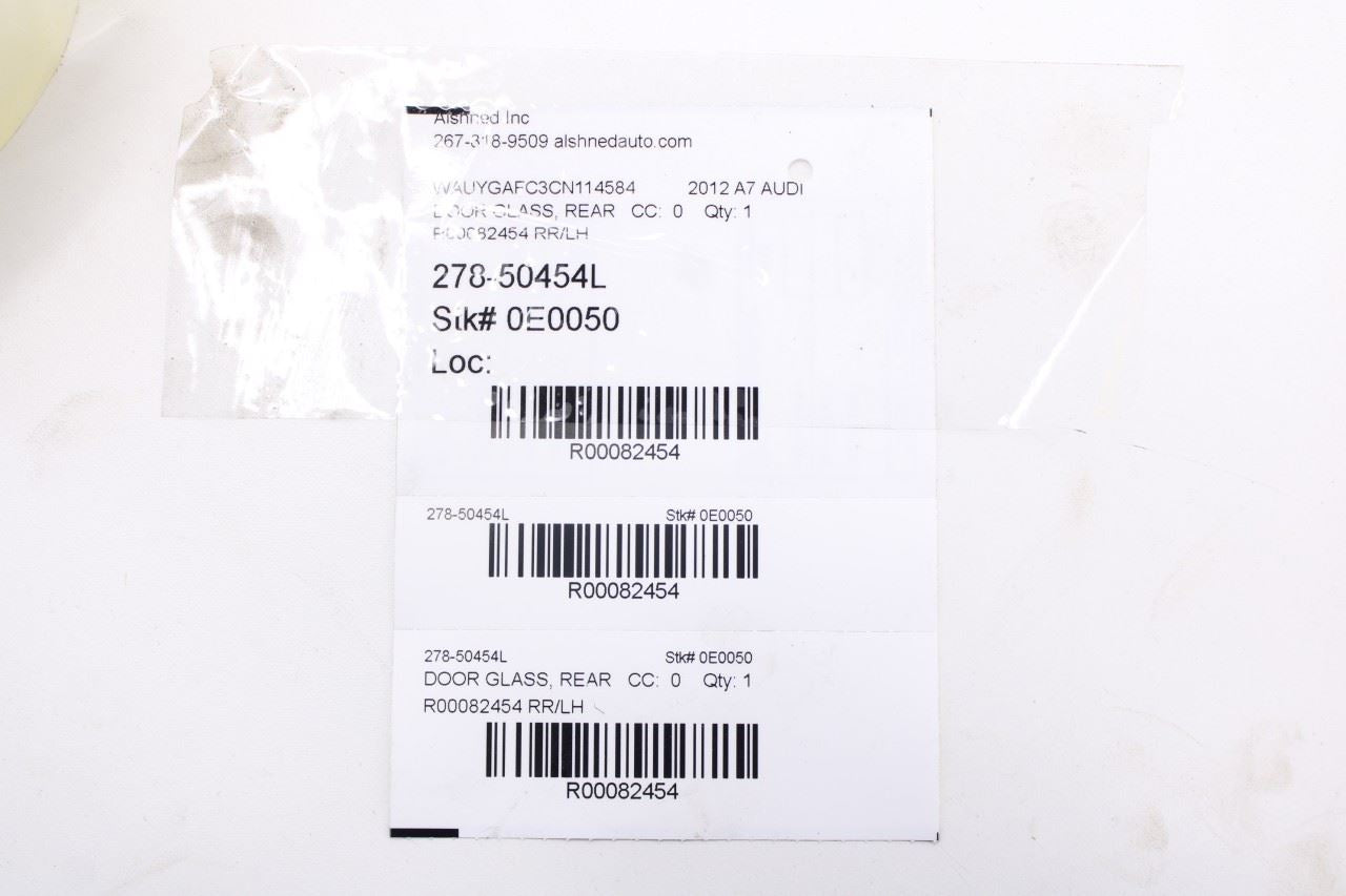 2012-2018 Audi A7 Premium Rear Left Driver Side Door Window Glass 4G8845205B OEM10