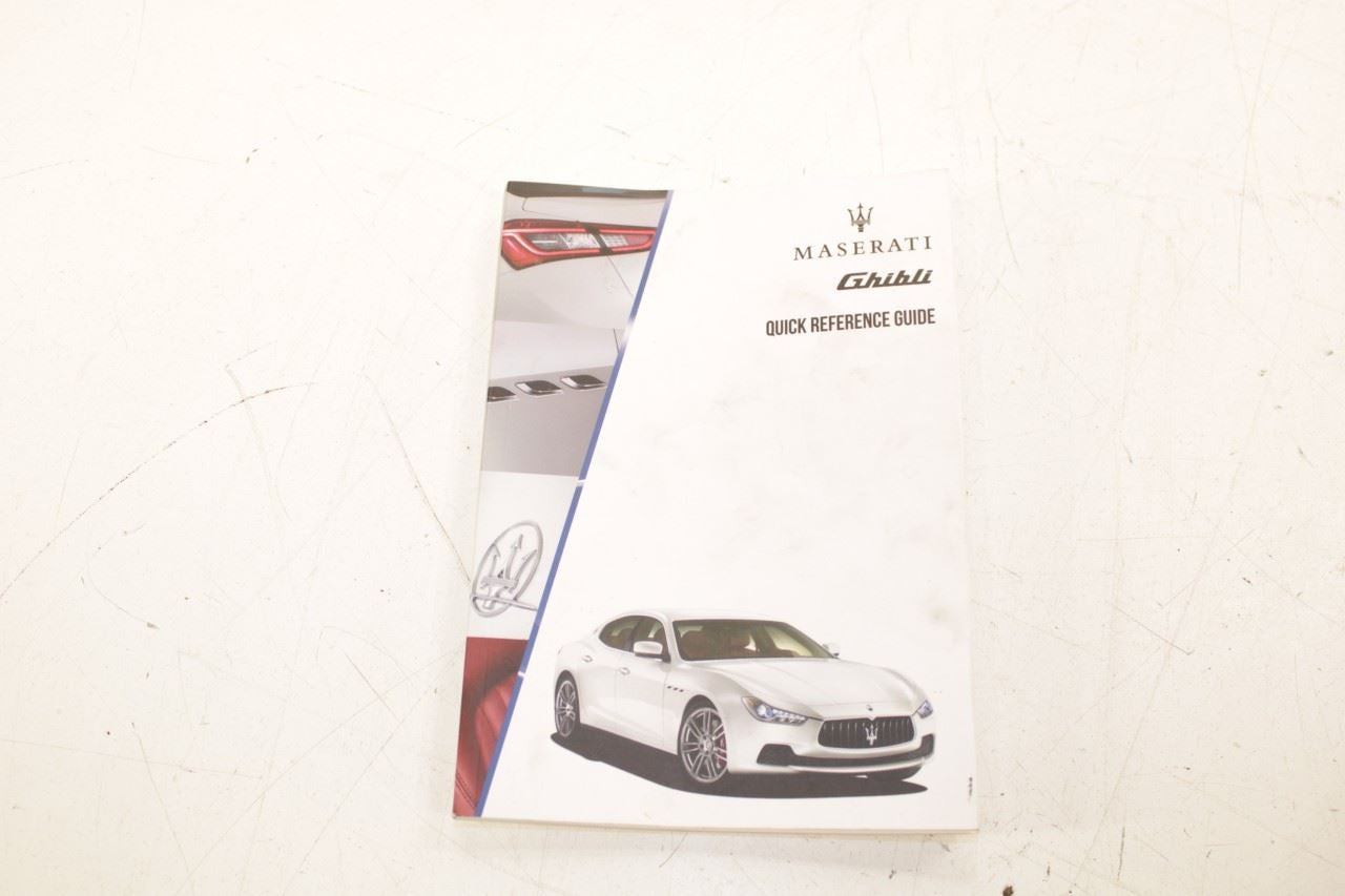 2016 Maserati Ghibli S Q4 Owners Welcome Booklet Set with Case R73127 - Alshned Auto Parts