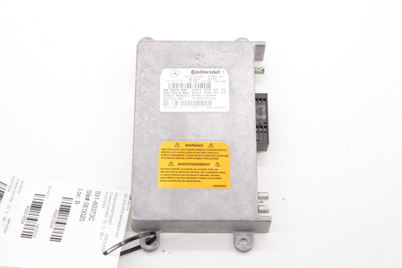07-2009 Mercedes-Benz CLK 350 Voice Communication Control Module 2218708726 OEM - Alshned Auto Parts
