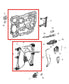 17-24 Chrysler Pacifica Limited Front Left Side Door Window Regulator w/ Carrier - Alshned Auto Parts