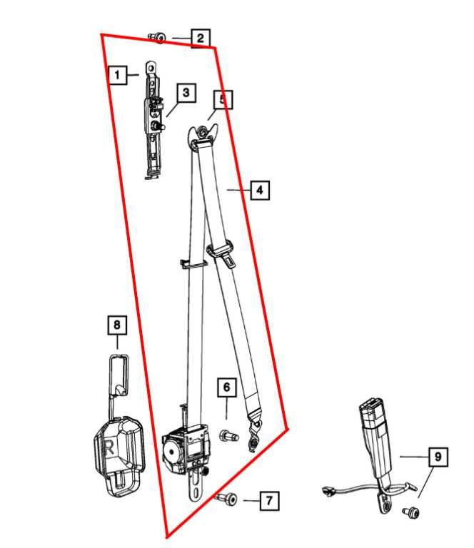 14-18 Jeep Grand Cherokee Limited Front Left Seat Belt Retractor 1VL07DX9AE OEM - Alshned Auto Parts