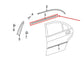 2007-13 Mercedes-Benz S550 Rear Right Door Belt Outer Weatherstrip 221-690-38-80 - Alshned Auto Parts