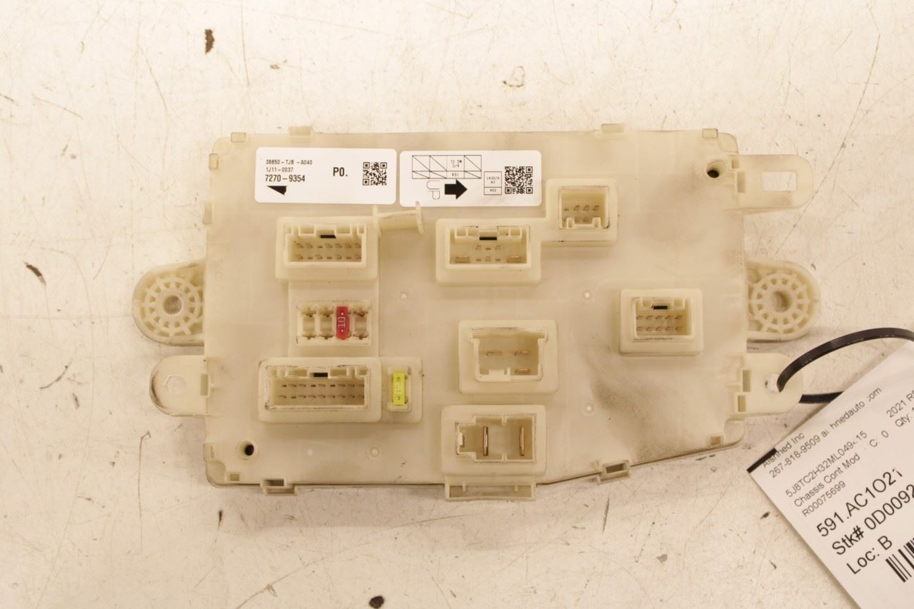 2019-2021 Acura RDX SH-AWD Power Distribution Control Module BCM 38850-TJB-A040 - Alshned Auto Parts