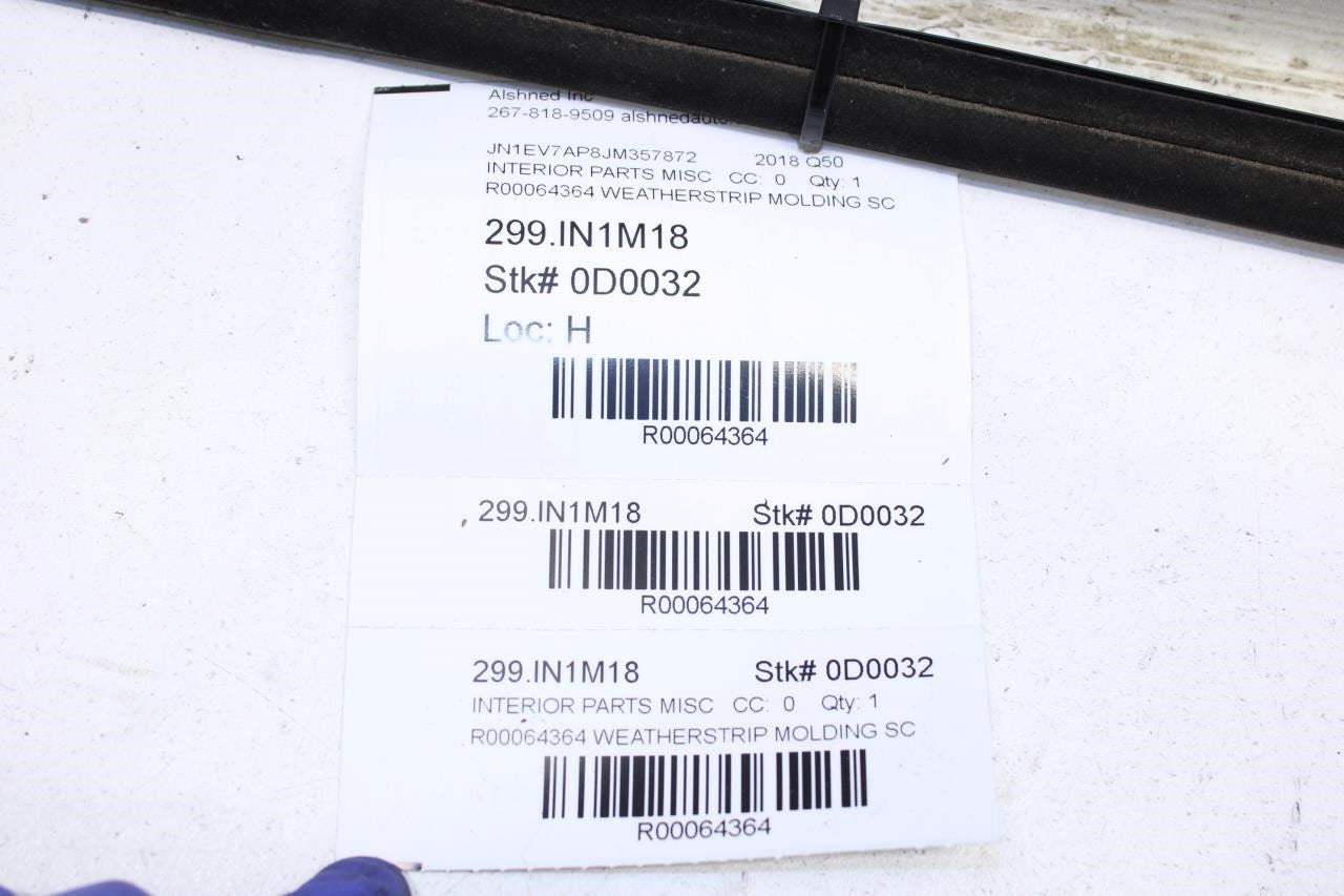 2014-2023 Infiniti Q50 Luxe RWD Rear Right Door Belt Outer Molding 82820-4GA0A - Alshned Auto Parts