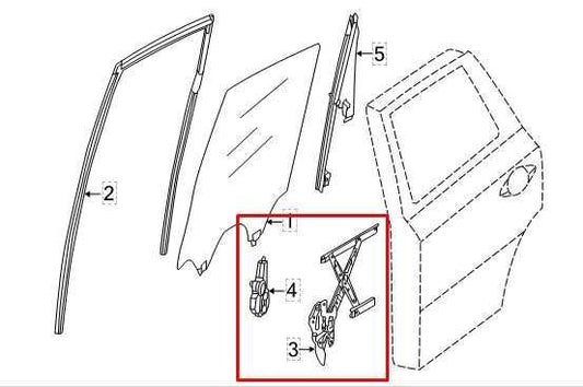 13-20 Nissan Pathfinder SV Rear Right Door Window Regulator w/ Motor 82720-3KA1A - Alshned Auto Parts