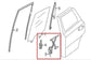13-20 Nissan Pathfinder SV Rear Right Door Window Regulator w/ Motor 82720-3KA1A - Alshned Auto Parts