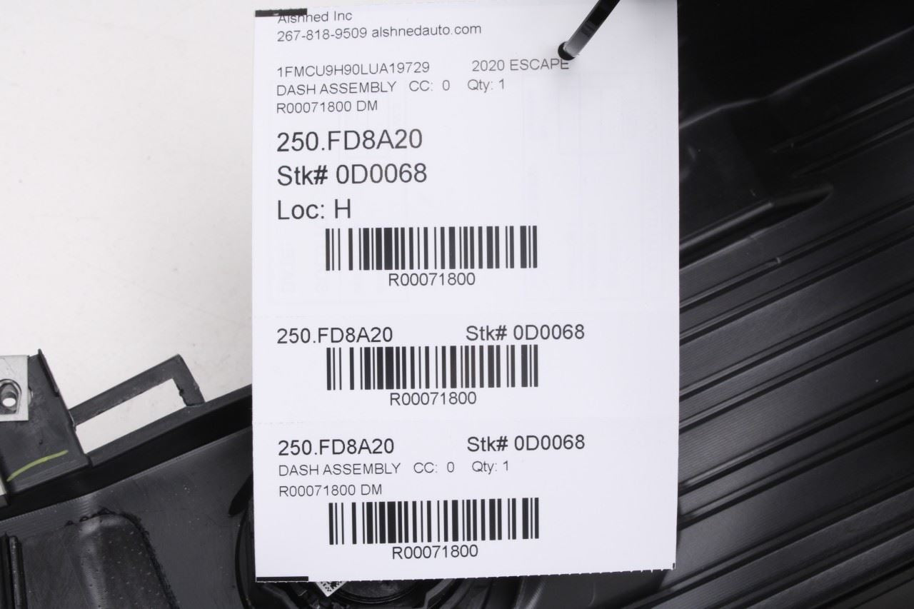 2020-2022 Ford Escape SEL Dash Instrument Panel LJ6Z-7804320-BD OEM *ReaD* - Alshned Auto Parts