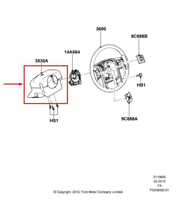 2013-2016 Ford F250 Lariat Crew Cab Steering Column Upper and Lower Cover Shroud - Alshned Auto Parts