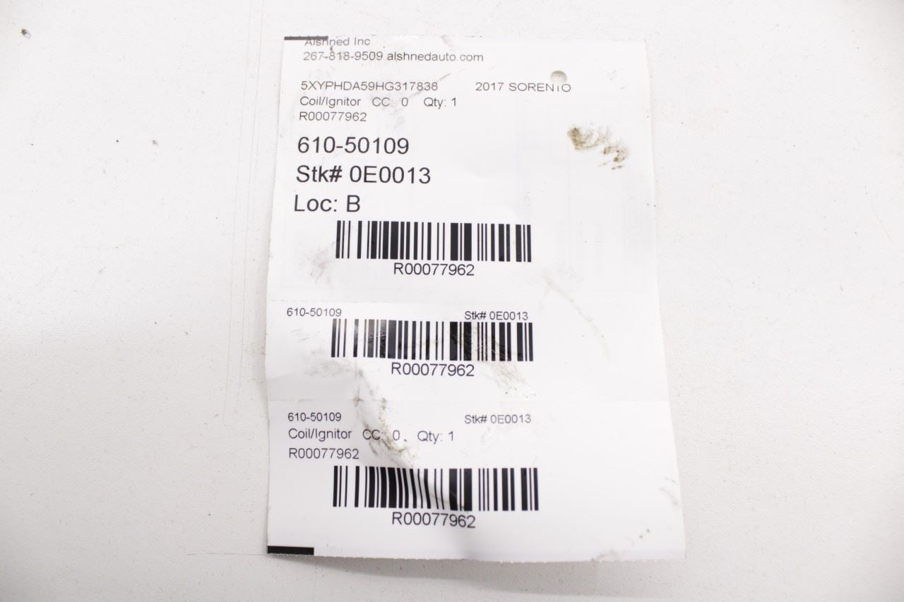 2011-2018 Kia Sorento EX Ignition Coil Set of 6 26K 27301-3C000 OEM *ReaD* - Alshned Auto Parts