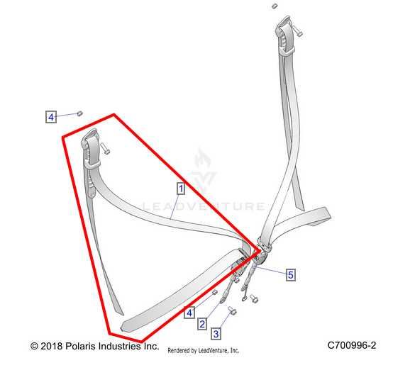 20-2023 Polaris RZR XP 1000 Front RH Passenger Side Seat Belt Retractor 2635938 - Alshned Auto Parts