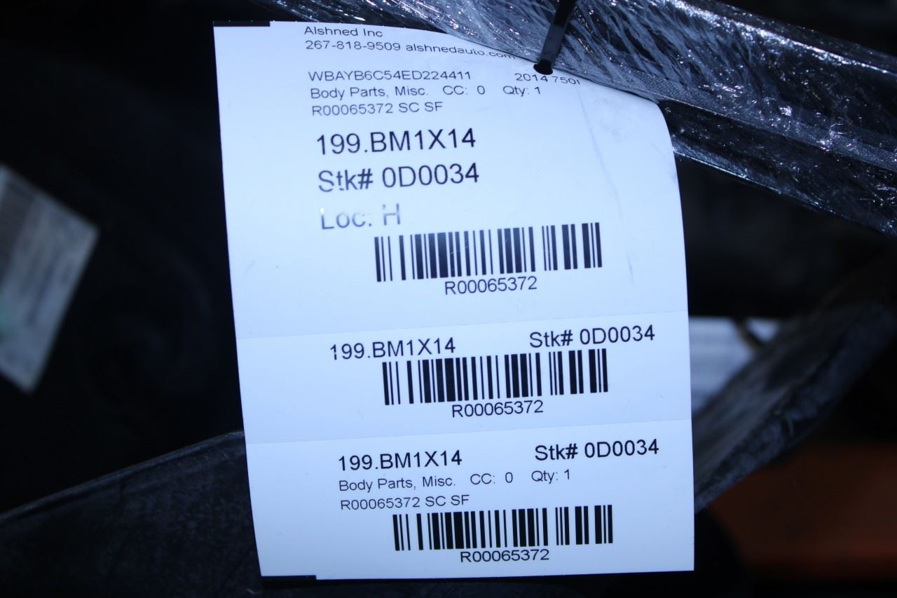 10-15 BMW 750i xDrive LH and RH Roof Top Upper Rack Rail Molding 51137221817 OEM23