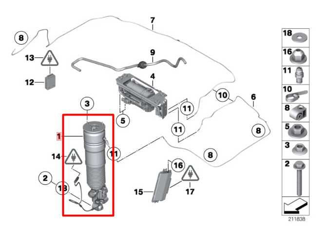 13-15 BMW 750i xDrive AWD Rear Right Suspension Shock Strut Absorber 37126858814 - Alshned Auto Parts