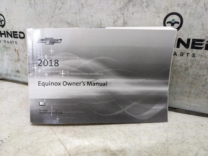 2018 Chevrolet Equinox Owners Manual Set 23143657A OEM - Alshned Auto Parts