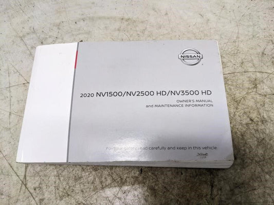 2020 Nissan NV1500/NV2500 HD/NV3500 HD Owners Manual Set OM20EA-0F80U0 OEM - Alshned Auto Parts