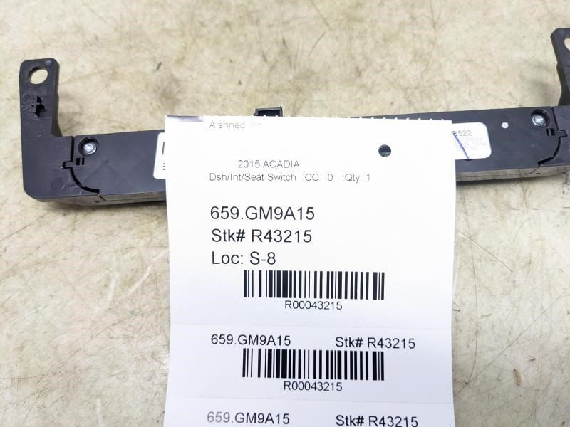 2013-2016 GMC Acadia Center Dash Hazard Warning Switch 23168522 OEM - Alshned Auto Parts