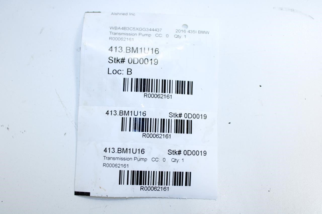 2015-16 BMW 435i Gran Coupe xDrive 3.0L Auto Trans Hydraulic Oil Pump 0501333558 - Alshned Auto Parts