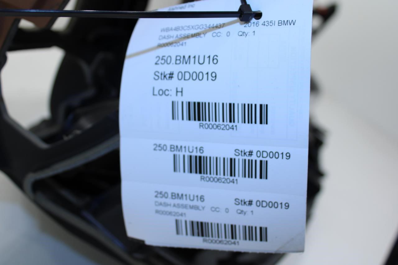 2015-2016 BMW 435i Gran Coupe xDrive Dash Instrument Panel w/ Head-Up Display - Alshned Auto Parts