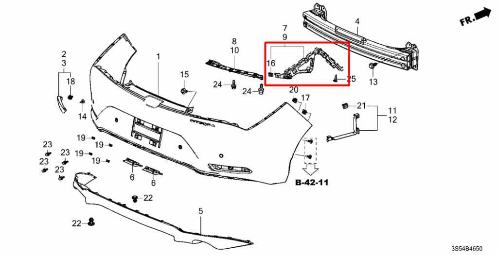 23-26 Acura Integra A-Spec Rear Bumper RH LH Upper Spacer Support Bracket Mount - Alshned Auto Parts