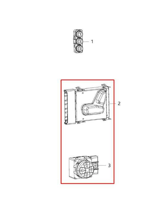 2014-2021 Jeep Cherokee 75th Anniversary Front Left Power Seat Adjustment Switch - Alshned Auto Parts
