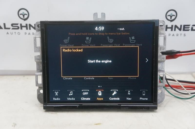 2019 Jeep Cherokee 8.4'' Display Audio Radio Receiver 68289299AH OEM - Alshned Auto Parts