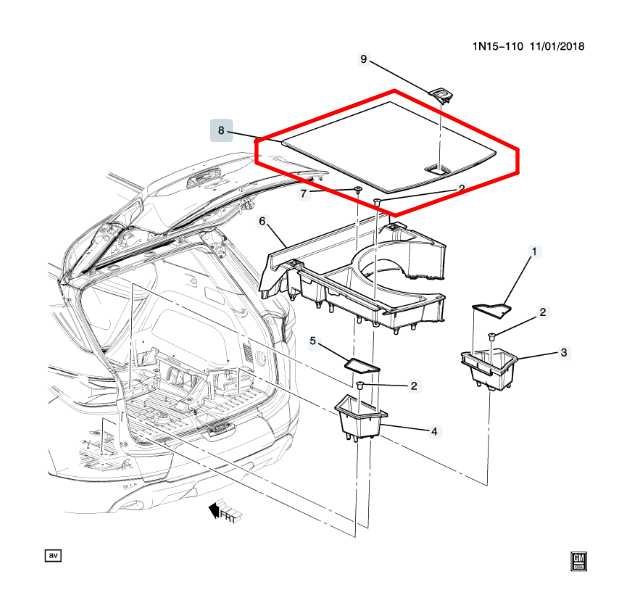 2019-24 Chevrolet Blazer 2LT 2.0L Rear Trunk Cargo Floor Liner Carpet Cover Mat - Alshned Auto Parts
