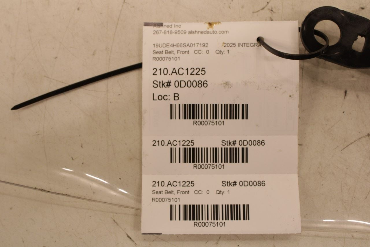 2023-2026 Acura Integra A-Spec 1.5L FWD Front Driver Left Side Seat Belt Buckle - Alshned Auto Parts
