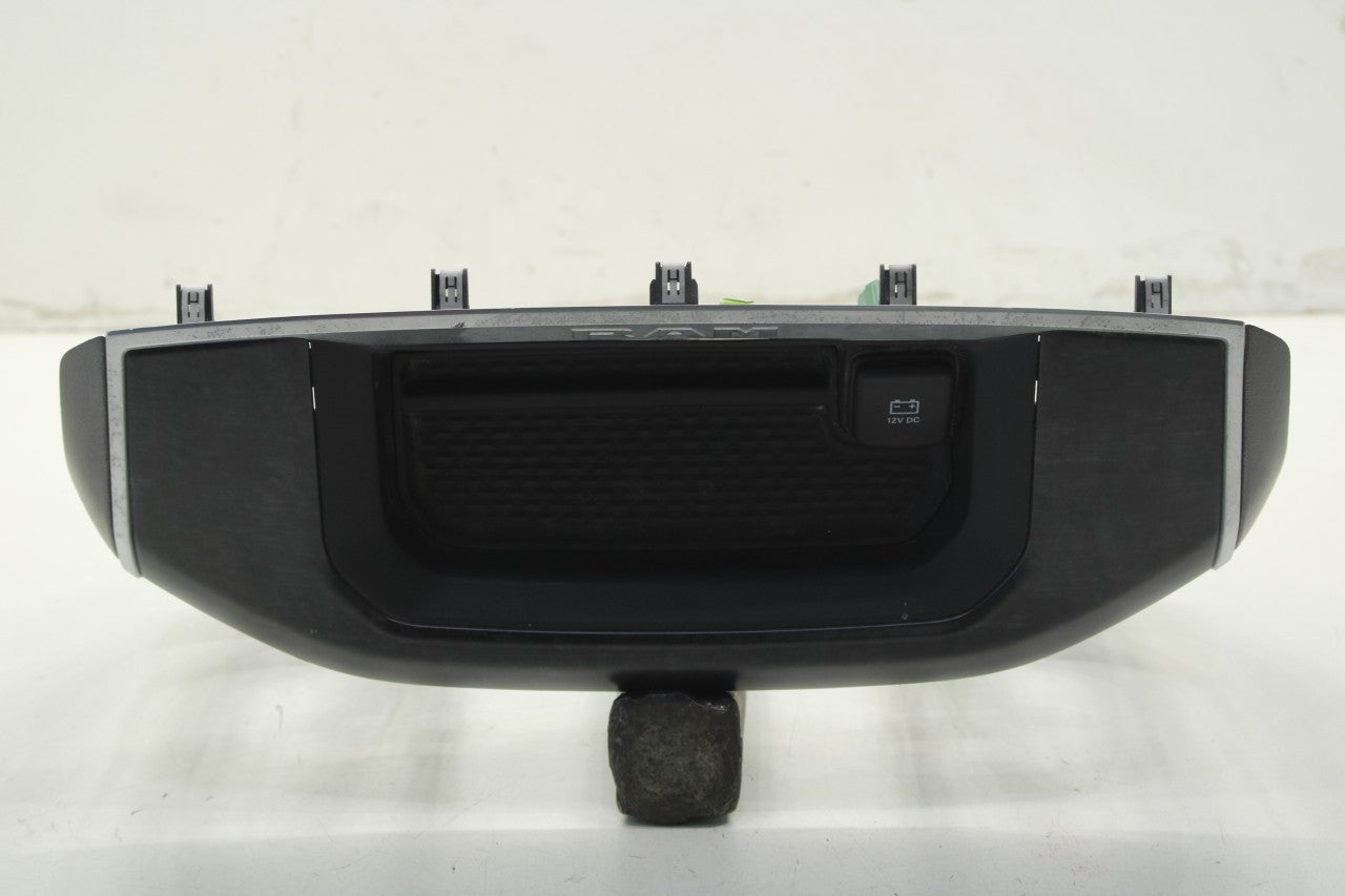 19-21 Ram 1500 Dash Instrument Panel Radio Bezel Trim w/ Power Outlet 5YU473XRAF - Alshned Auto Parts