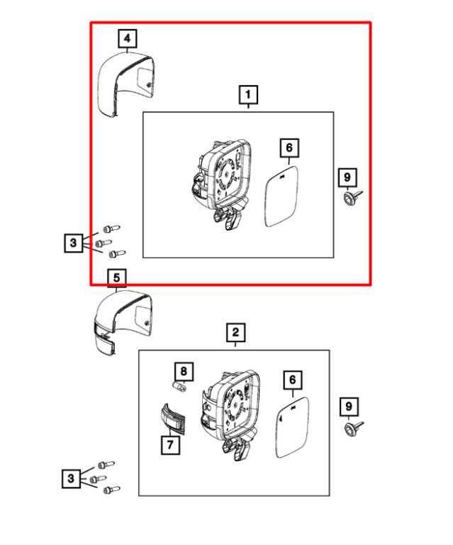 15-20 Jeep Renegade Sport 2.4L FWD Passenger Right Side Rear View Mirror *ReaD* - Alshned Auto Parts