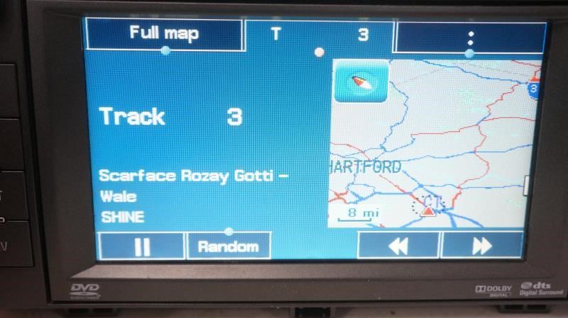 2011 Cadillac DTS AM FM CD MP3 Radio Receiver Navigation 25993432 OEM *UNLOCKED* - Alshned Auto Parts