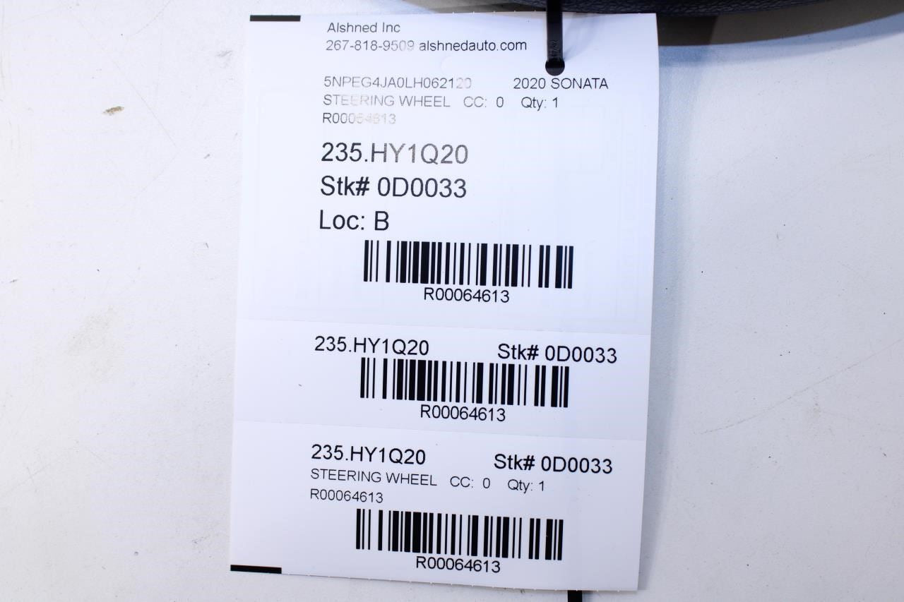 2020-22 Hyundai Sonata SE Steering Wheel w/ Control Buttons 56100-L0070-NRX OEM - Alshned Auto Parts