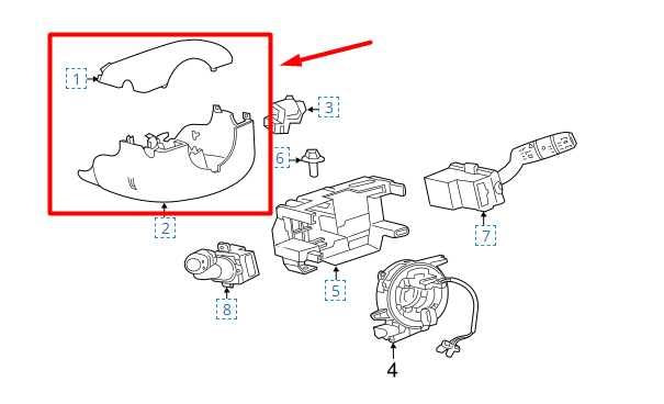 2020-23 Jaguar XE R-Dynamic S Steering Column Shroud w/ Ignition Button T4N30859 - Alshned Auto Parts