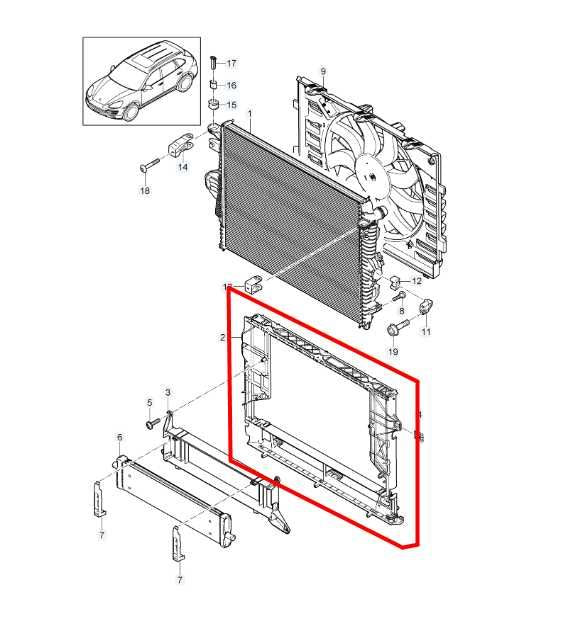 2011-18 Porsche Cayenne Platinum 3.6L Radiator Core Support Shroud Frame *ReaD* - Alshned Auto Parts