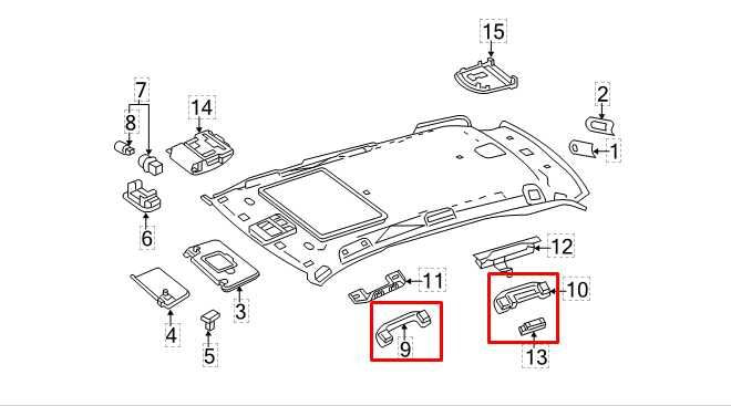 2012-2015 Mercedes-Benz ML350 Roof Headliner Grab Grip Handle Set of 4 - Alshned Auto Parts