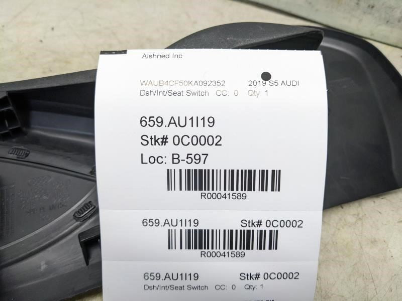 18-25 Audi S5 Premium Front Right Side Seat Lumbar and Adjustment Control Switch - Alshned Auto Parts