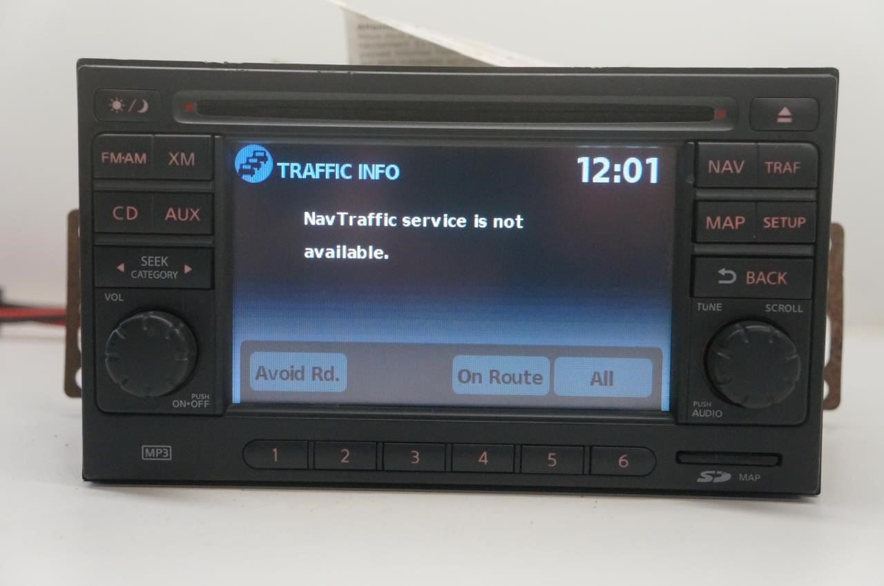 2010-2012 Nissan Sentra Navigation Audio Radio Receiver w/ Display 25915-ZT53A - Alshned Auto Parts