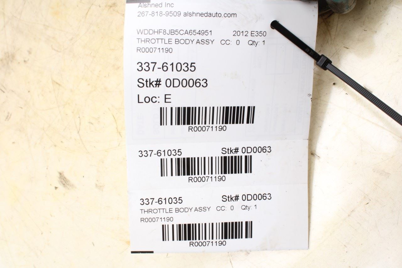 2012-2016 Mercedes-Benz E350 Sport 4MATIC 3.5L Fuel Injection Throttle Body - Alshned Auto Parts