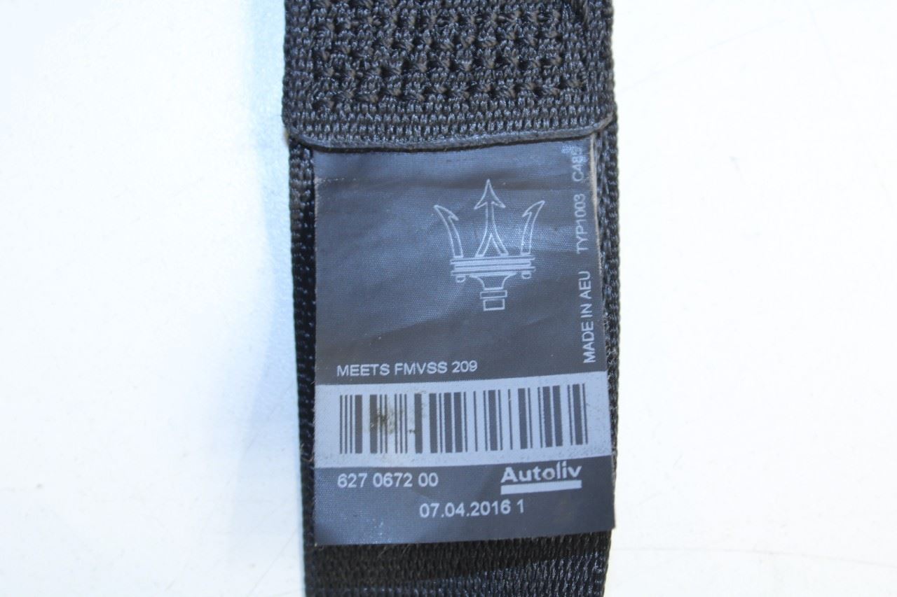 2017-21 Maserati Ghibli 3.0L RWD Front Passenger Right Side Seat Belt Retractor - Alshned Auto Parts