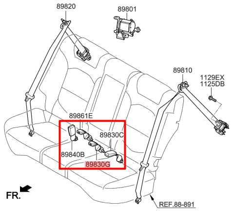 2015-21 Hyundai Tucson Value Rear RH and LH Center 2nd Row Seat Belt Buckle Set - Alshned Auto Parts