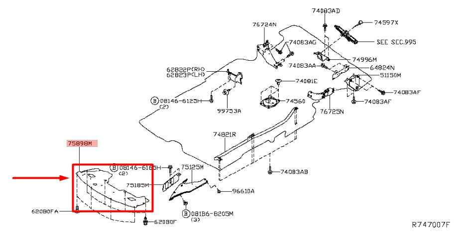 2015-2020 Nissan Pathfinder FR Under Engine Cover Splash Shield 75892-9NB0B OEM - Alshned Auto Parts