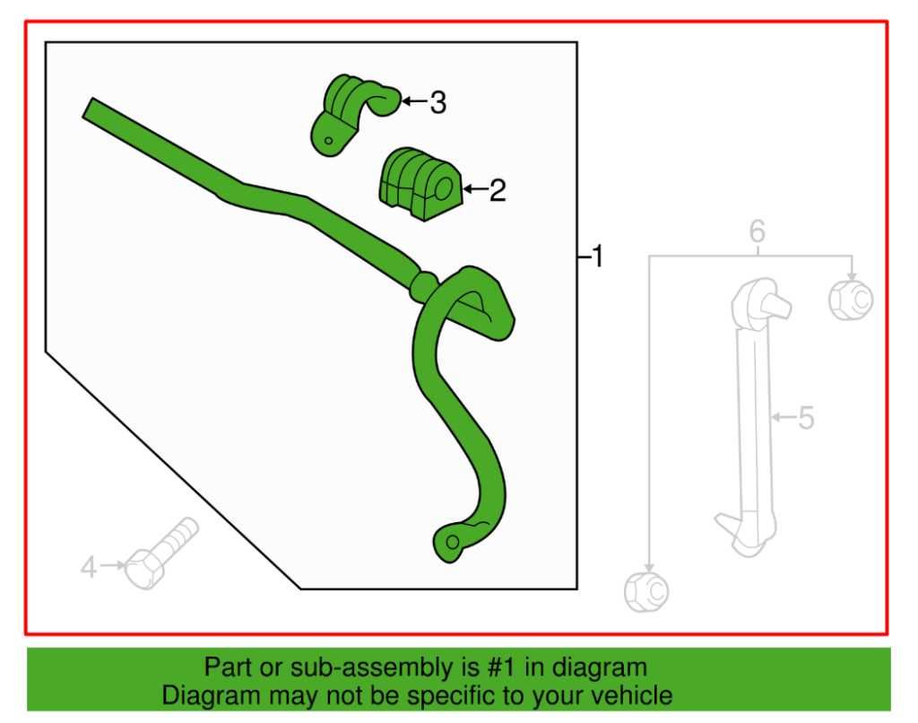 13-22 Buick Encore AWD Front Stabilizer Sway Anti-Roll Bar w/ Link 25971661 OEM - Alshned Auto Parts