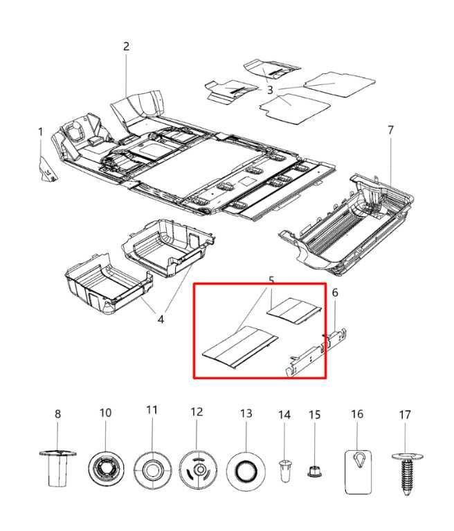 11-20 Dodge Grand Caravan GT Rear RH and LH Side 3rd Row Cargo Load Floor Panel - Alshned Auto Parts