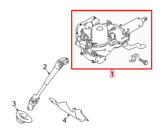 2020-22 Nissan Rogue Sport SL 2.0L AWD Steering Column Assembly 48811-6MM2A OEM - Alshned Auto Parts
