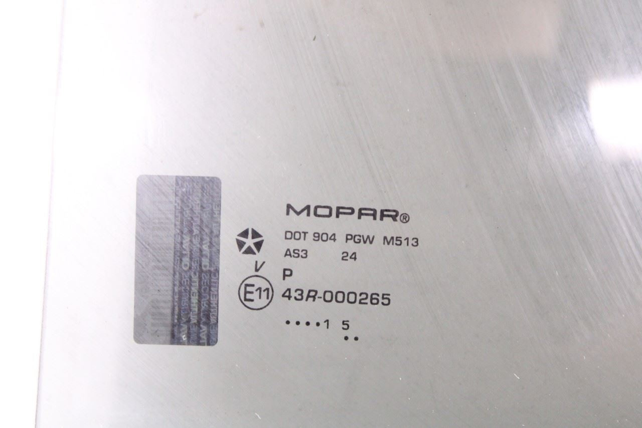 11-18 RAM 1500 Laramie Crew Cab Rear Left Side Door Window Glass 55112403AA OEM - Alshned Auto Parts